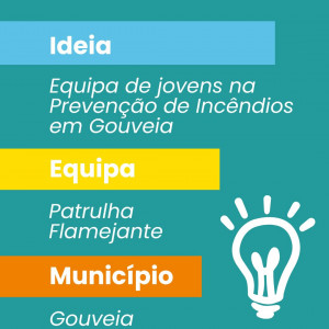 A equipa Patrulha Flamejante do Agrupamento de Escolas de Gouveia submeteu a ideia Equipa de jovens na Preveno de Incndios em Gouveia ao concurso MINI COP.Centenas de alunos de todo o pas, do 7 ao 12 ano, candidataram-se  2 edio da MINI COP com ideia